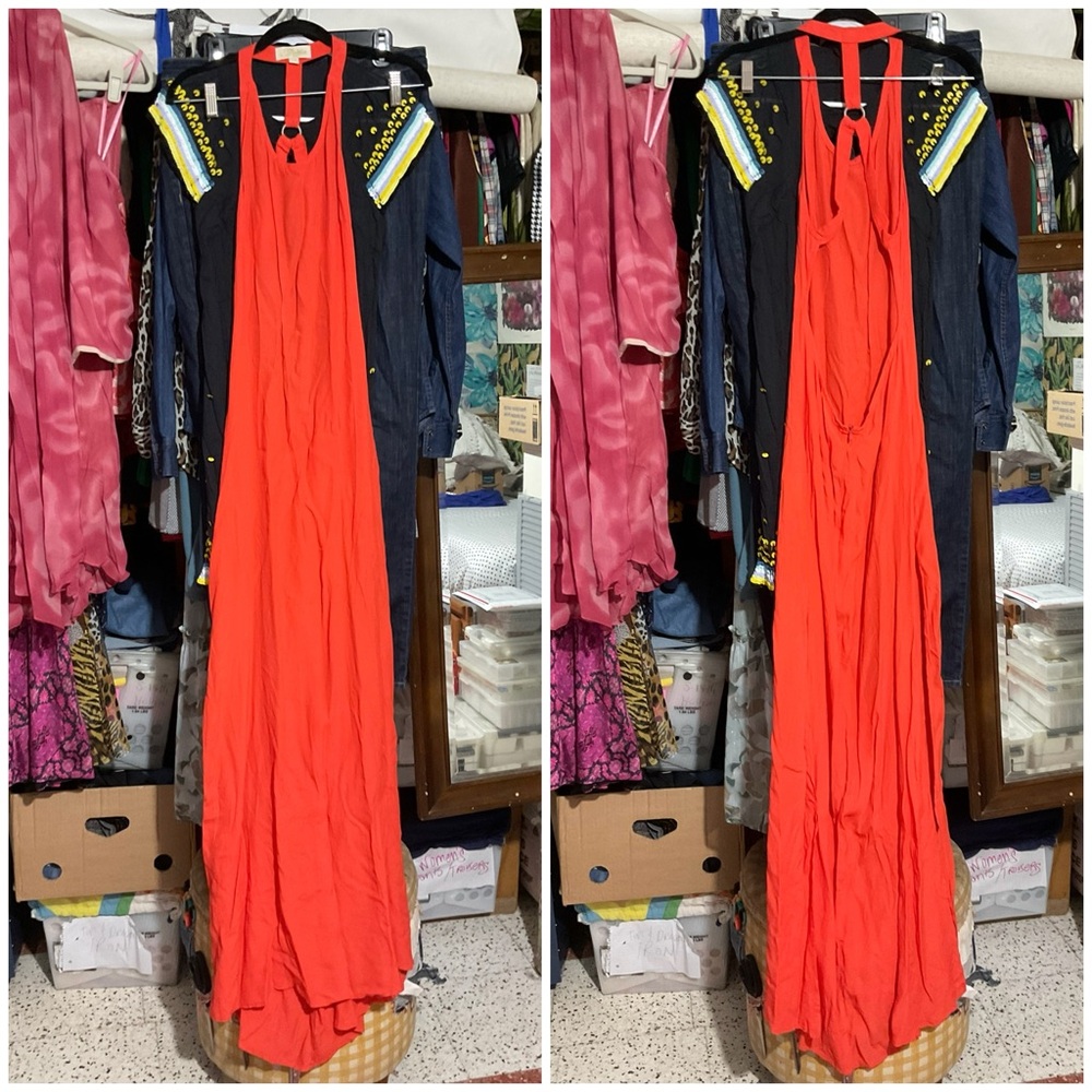 Goldie London Open Harness Back High Side Slit Maxi Dress - Picture 5 of 5